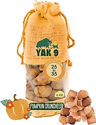 Yak9 Chews CrunCheese Natural Pumpkin Flavored Crunchy Dog Treats, 0.37-lb bag