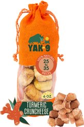 Yak9 Chews CrunCheese Natural Turmeric Flavored Crunchy Dog Treats, 0.37-lb bag
