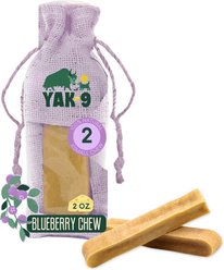 Yak9 Chews Blueberry Yak Chew Dog Treats, X-Small, 2 count