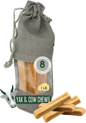 Yak9 Chews Yak & Cow Milk Chew Dog Treats, 5 count, X-Small