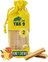 Yak9 Chews Honey Yak Chew Dog Treats, 2 count, Large