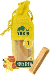 Yak9 Chews Honey Yak Chew Dog Treat, 1 count, Medium