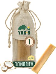 Yak9 Chews Coconut Yak Chew Dog Treat, 1 count, Medium