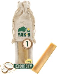 Yak9 Chews Coconut Yak Chew Dog Treat, 1count, Large