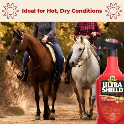 Show full view: Absorbine Ultrashield Red Insecticide & Repellent Horse Fly Spray Refill, 32-fl oz bottle slide 3 of 6