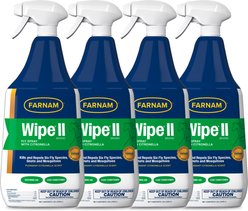 Farnam Wipe Fly Spray with Citronella, 32-fl oz bottle, bundle of 4