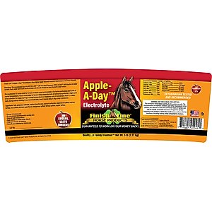 Finish Line Apple-A-Day Electrolyte Apple Flavor Powder Horse Supplement, 5-lb tub