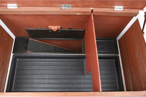 Show full view: TRIXIE Natura 2-Story Rabbit Hutch, Brown/White slide 8 of 8