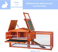 TRIXIE Small Animal Hutch with Outdoor Run, X-Small slide 2 of 6