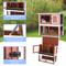 Show in main carousel: TRIXIE Natura Rabbit Hutch with Sloped Roof, Brown/White, Medium slide 4 of 8