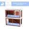 Show in main carousel: TRIXIE Natura Rabbit Hutch with Sloped Roof, Brown/White, Medium slide 3 of 8