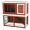 Show in main carousel: TRIXIE Natura Rabbit Hutch with Sloped Roof, Brown/White, Medium slide 1 of 8
