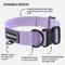 Show in main carousel: CollarDirect Double-Layered Nylon Standard Dog Collar, Lilac, Large: 15 to 23-in neck, 1.5-in wide slide 3 of 7