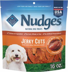Blue Buffalo Nudges Jerky Cuts Chicken & Duck Dog Treats, 16-oz bag slide 1 of 8