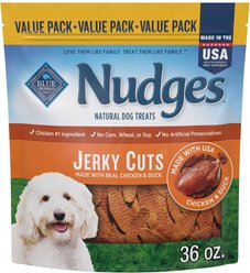 Blue Buffalo Nudges Jerky Cuts Chicken & Duck Dog Treats, 36-oz bag