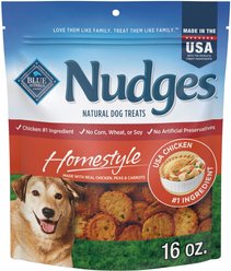Blue Buffalo Nudges Homestyle Real Chicken Dog Treats, 16-oz bag