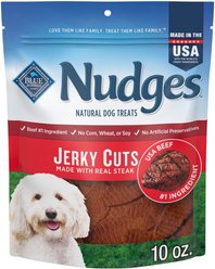 Blue Buffalo Nudges Jerky Cuts Beef Dog Treats, 10-oz bag