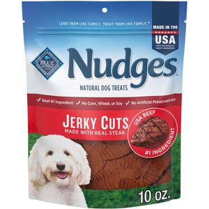 Blue Buffalo Nudges Jerky Cuts Beef Dog Treats, 10-oz bag