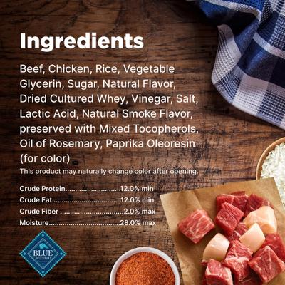 Show full view: Blue Buffalo Nudges Grillers Beef Adult Soft & Chewy Dog Treats, 16-oz bag slide 6 of 10