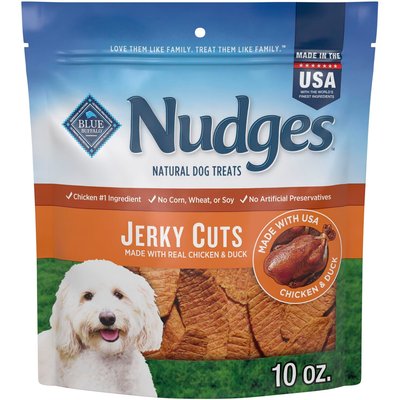 Blue Buffalo Blue Buffalo Nudges Jerky Cuts Chicken & Duck Dog Treats, 10-oz bag