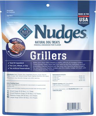 Show full view: Blue Buffalo Nudges Grillers Beef Adult Soft & Chewy Dog Treats, 16-oz bag slide 3 of 10
