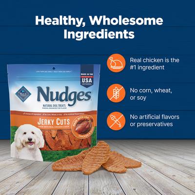 Show full view: Blue Buffalo Nudges Jerky Cuts Chicken & Duck Dog Treats, 16-oz bag slide 8 of 10
