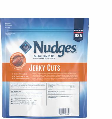 Show full view: Blue Buffalo Nudges Jerky Cuts Chicken & Duck Dog Treats, 36-oz bag slide 3 of 10