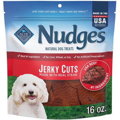 Blue Buffalo Blue Buffalo Nudges Jerky Cuts Beef Dog Treats, 16-oz bag