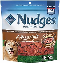 Blue Buffalo Nudges Homestyle Chicken & Bacon Dog Treats, 16-oz bag