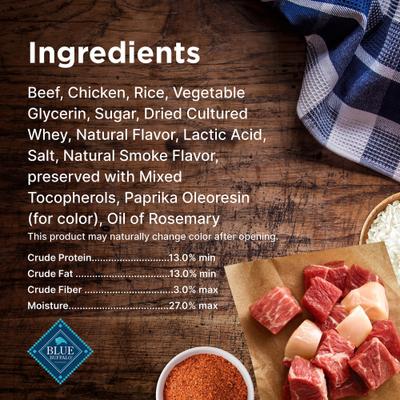 Show full view: Blue Buffalo Nudges Grillers Steak Natural Dog Treats, 10-oz bag slide 6 of 10