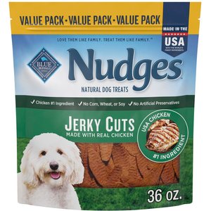 Blue Buffalo Nudges Jerky Cuts Chicken Dog Treats, 36-oz bag