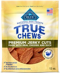 Blue Buffalo True Chews Premium Jerky Cuts Natural Chicken & Duck Dog Treats, 12-oz bag