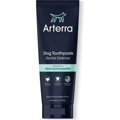 Arterra Arterra Pet Science Peanut Butter Flavored Nano Hydroxyapatite Remineralizing Dog Toothpaste, 3-oz tube
