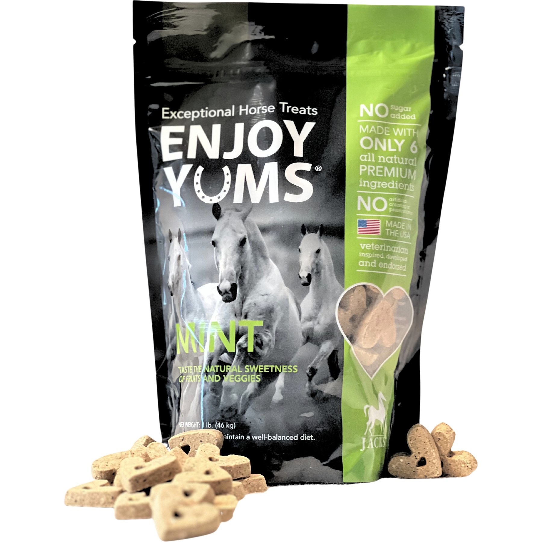 Enjoy Yums All-Natural Peppermint Horse Treats, 1-lb bag