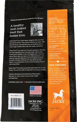 Show full view: Enjoy Yums All-Natural Carrot Horse Treats, 1-lb bag slide 2 of 3