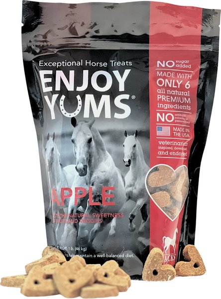 Show full view: Enjoy Yums Apple Flavor Horse Treats, 1-lb bag slide 1 of 4
