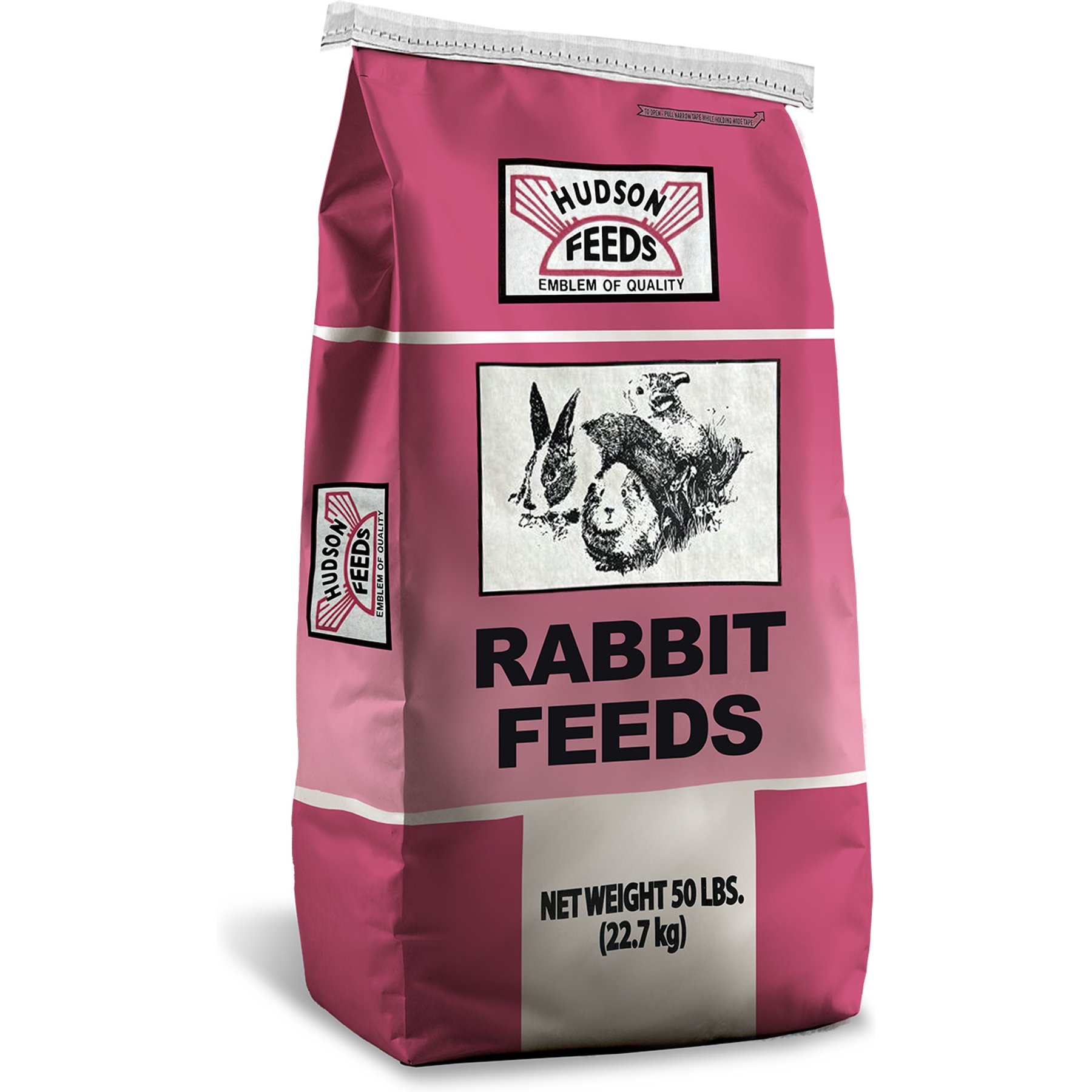 Hudson Feeds Rabbit Feeds Pellets Rabbit Food, 50-lb bag