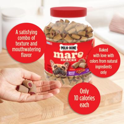 Show full view: Milk-Bone MaroSnacks Bacon Flavor Dog Treats, 40-oz tub slide 6 of 11