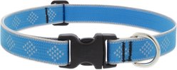 LupinePet Reflective Diamonds Dog Collar, Blue Diamond, Medium: 12 to 20-in neck, 1-in wide