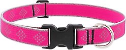 LupinePet Reflective Diamonds Dog Collar, Pink Diamond, X-Large: 25 to 31-in neck, 1-in wide