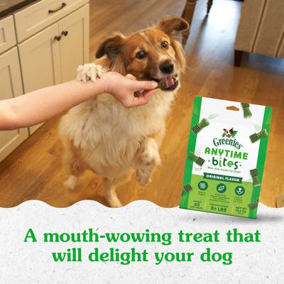 Show full view: Greenies Anytime Bites Original Chicken Flavor Soft & Chewy Dog Treats, 10.3-oz bag slide 9 of 11