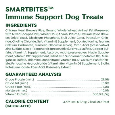 Show full view: Greenies Smartbites Immune Support Chicken Flavor Crunchy & Soft Dog Treats, 8-oz pouch slide 7 of 11