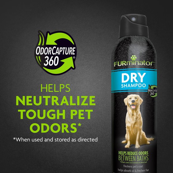 Show full view: FURminator Fresh & Clean Dry Dog Shampoo, Scented, 7-fl oz bottle slide 3 of 8