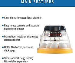 Brinsea Mini II Eco Manual Bird Egg Incubator, 10 count slide 2 of 8