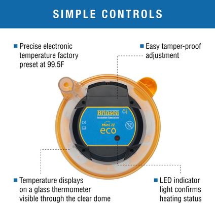 Show full view: Brinsea Mini II Eco Manual Bird Egg Incubator, 10 count slide 3 of 9