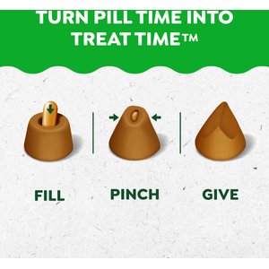 Greenies Pill Pockets Canine Real Peanut Butter Flavor Dog Treats, Capsule Size, 60 count