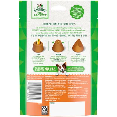Show full view: Greenies Pill Pockets Cheese Flavor Natural Dog Treats, Capsule Size, 30 count slide 3 of 11