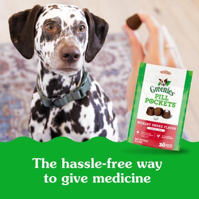 Greenies Pill Pockets Canine Hickory Smoke Flavor Dog Treats