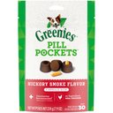 Greenies Pill Pockets Canine Hickory Smoke Flavor Dog Treats, Capsule Size, 30 count