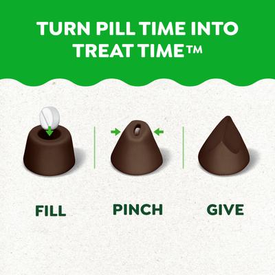 Show full view: Greenies Pill Pockets Canine Hickory Smoke Flavor Natural Dog Treats, Tablet Size, 30 count slide 10 of 12